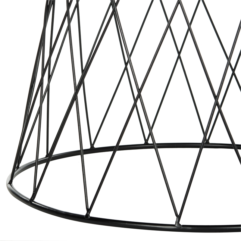 Safavieh Roper Wood and Metal End Table in Black