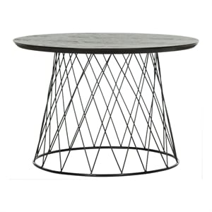 Safavieh Roper Wood and Metal End Table in Black