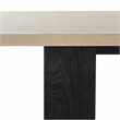 Safavieh Monty Wood and Metal Dining Table in Light Gray