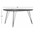 Safavieh Rocco Wood and Metal Coffee Table in Black