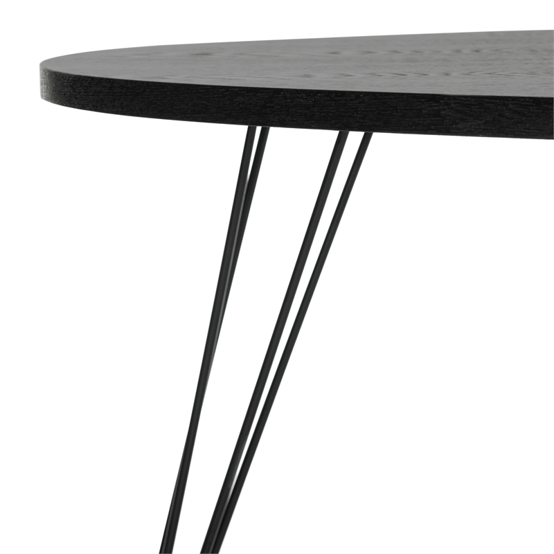 Safavieh Rocco Wood and Metal Coffee Table in Black
