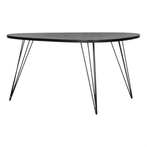 Safavieh Rocco Wood and Metal Coffee Table in Black