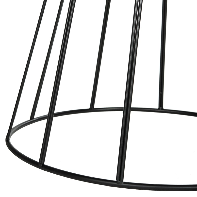 Safavieh Alcott Wood and Metal End Table in Light Gray