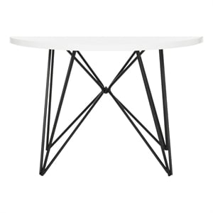Safavieh Vida Wood and Metal End Table in White