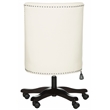 Safavieh Scarlet Wood and Iron Desk Chair in Cream