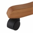Safavieh Scarlet Wood and Metal Desk Chair in White / Blue