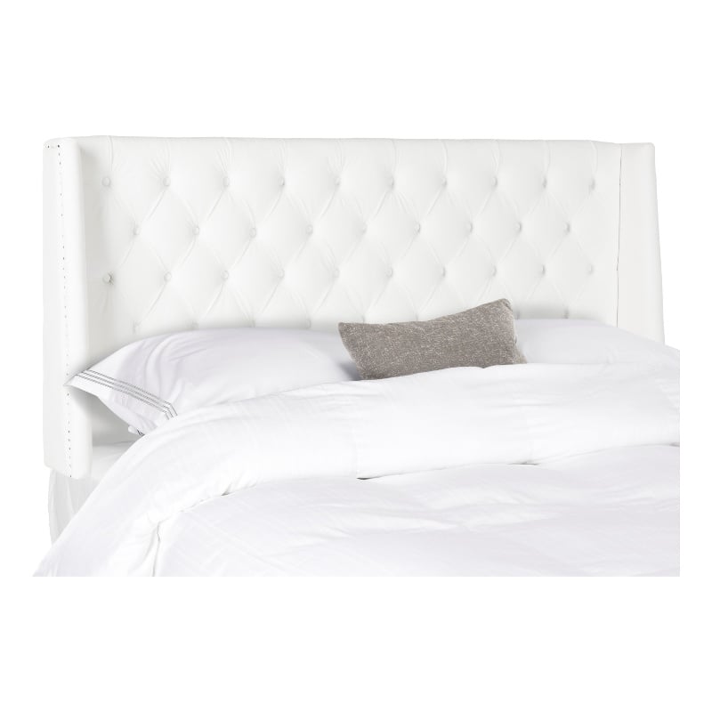 Safavieh London Wood and Fabric Headboard in White