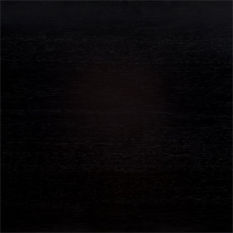 Safavieh Karol Wood and Iron 3 Door Cane Media Stand in Black / Natural