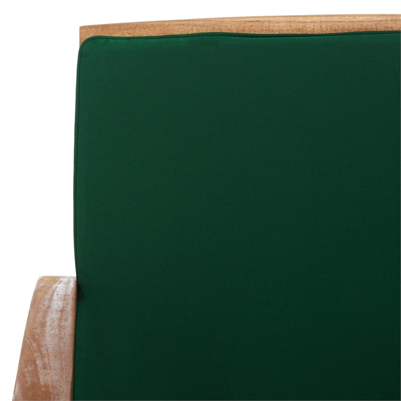 Safavieh Fontana Wood 4 Pc Outdoor Set in Natural / Green
