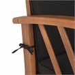 Safavieh Fontana Wood 4 Pc Outdoor Set in Natural / Black