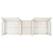 Safavieh Brea Wood Twin Seat Bench  in White