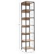 Safavieh Lisa Wood and Iron Etagere in Oak / Black