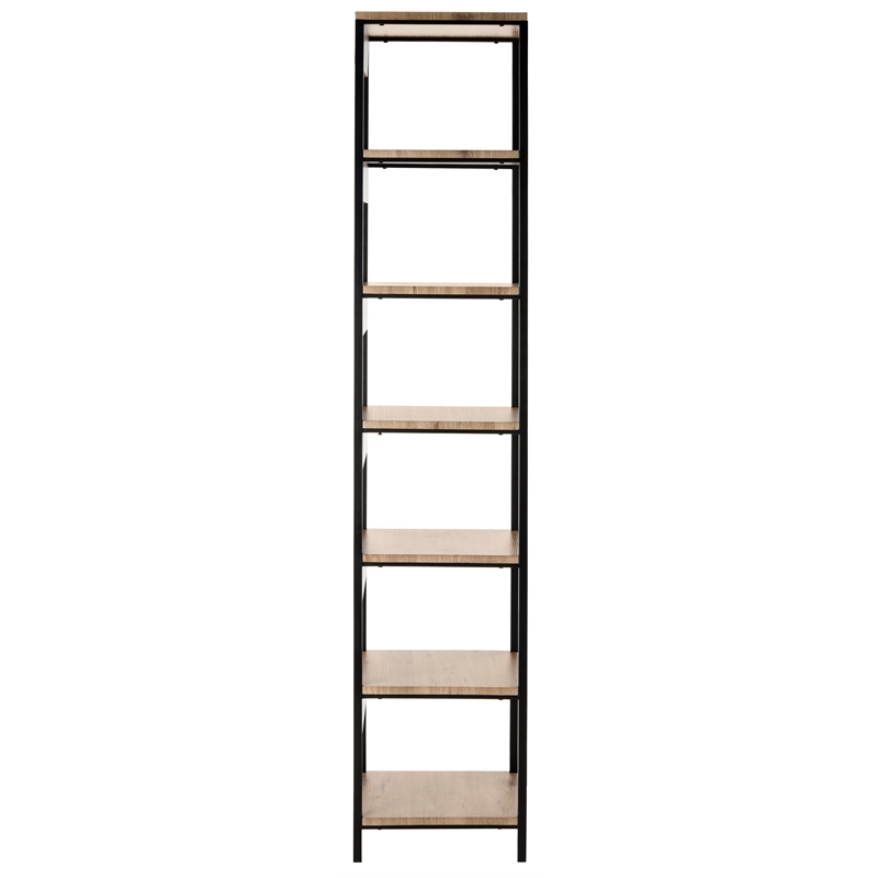 Safavieh Lisa Wood and Iron Etagere in Oak / Black