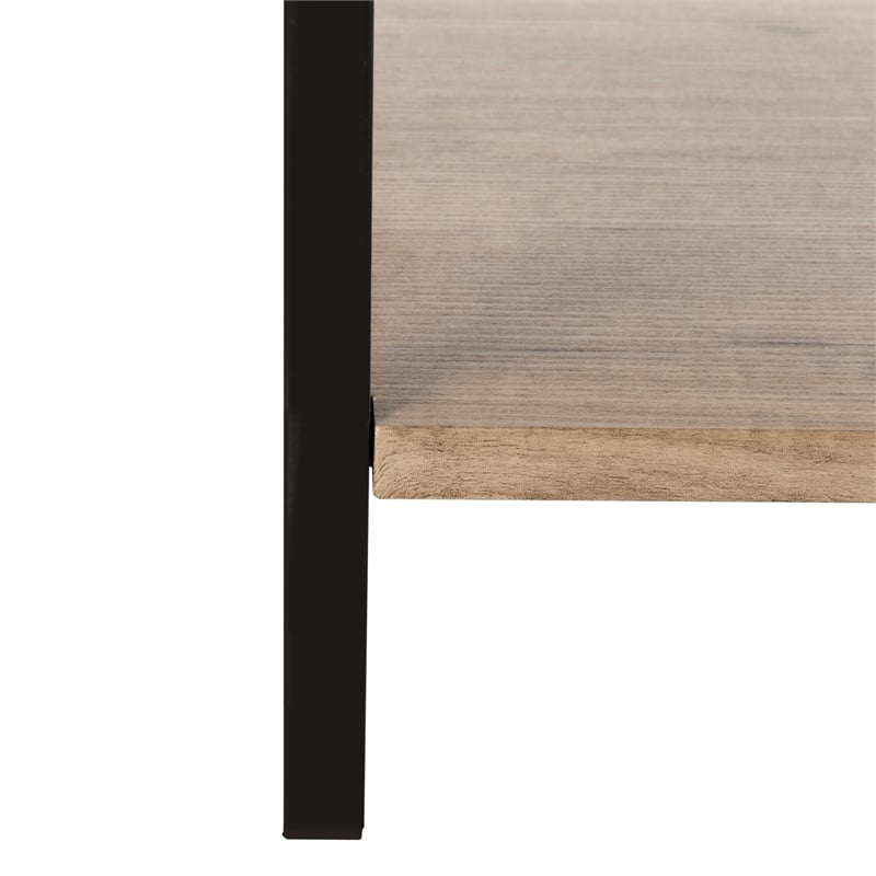 Safavieh Lisa Wood and Iron Etagere in Oak / Black