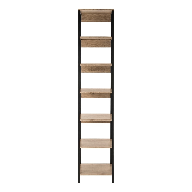 Safavieh Lisa Wood and Iron Etagere in Oak / Black