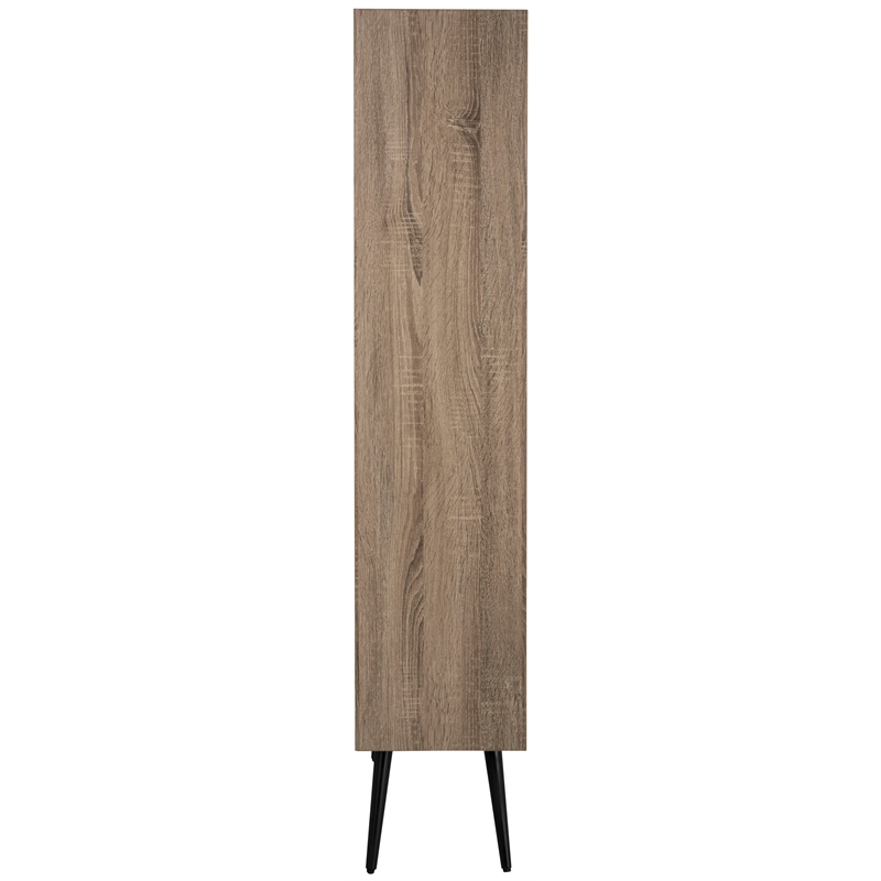 Safavieh Terrence Wood and Iron Etagere in Light Brown / Black