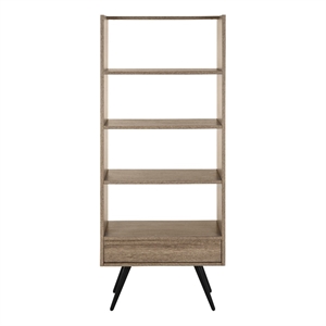 Safavieh Terrence Wood and Iron Etagere in Light Brown / Black