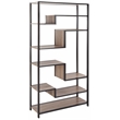 Safavieh Joanna Wood and Iron  Etagere in Light Brown / Black