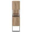 Safavieh Louise Wood and Iron Etagere in Light Brown / Black