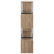 Safavieh Louise Wood and Iron Etagere in Light Brown / Black