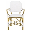 Safavieh Hooper Wood and Metal Arm Chair in White