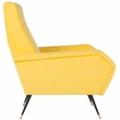 Safavieh Aida Wood and Iron Accent Chair in Yellow