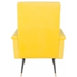 Safavieh Aida Wood and Iron Accent Chair in Yellow