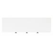 Safavieh Genevieve Wood and Metal Media Stand  in Walnut / White