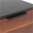 Safavieh Vance Wood and Metal 1Door 2Drawer 2Shelf Media Stand in Black / Brown