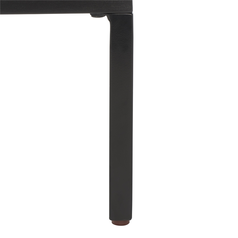 Safavieh Vance Wood and Metal 1Door 2Drawer 2Shelf Media Stand in Black / Brown