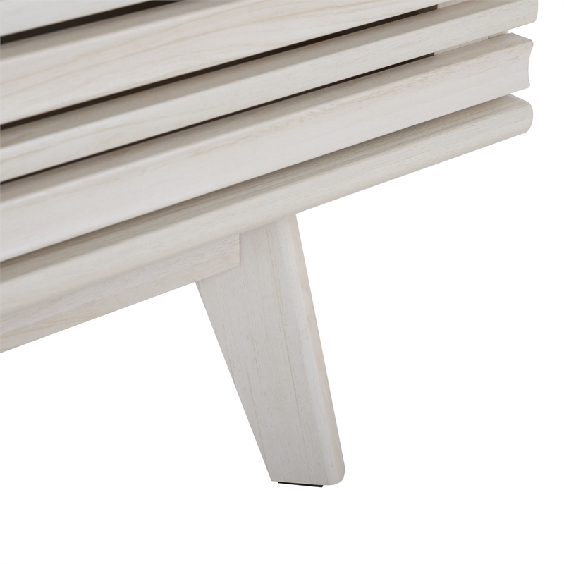 Safavieh Esma Wood 1 Shelf Media Stand in White