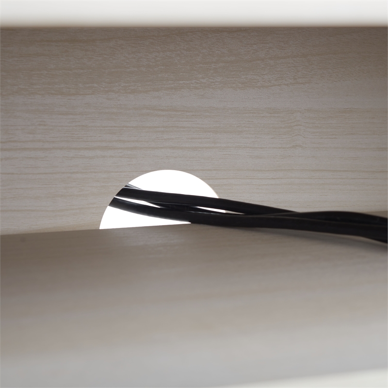 Safavieh Esma Wood 1 Shelf Media Stand in White