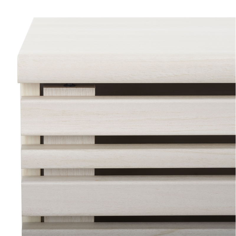 Safavieh Esma Wood 1 Shelf Media Stand in White