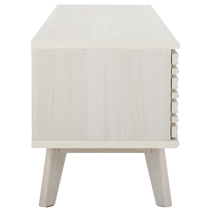 Safavieh Esma Wood 1 Shelf Media Stand in White