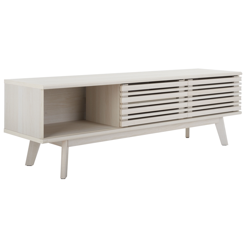 Safavieh Esma Wood 1 Shelf Media Stand in White
