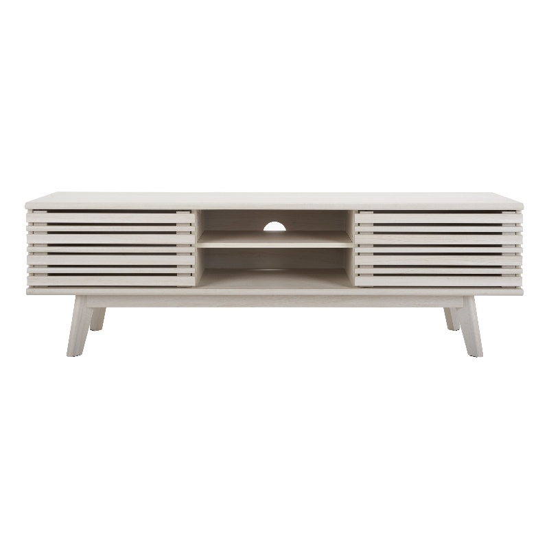 Safavieh Esma Wood 1 Shelf Media Stand in White