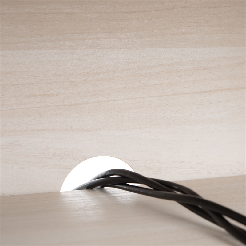 Safavieh Claude Wood 1Door 2Shelf Media Stand in White / Natural