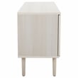 Safavieh Claude Wood 1Door 2Shelf Media Stand in White / Natural
