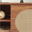 Safavieh Claude Wood 2Door 2Shelf Media Stand in Walnut / Natural
