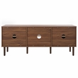 Safavieh Claude Wood 2Door 2Shelf Media Stand in Walnut / Natural