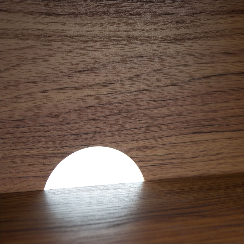 Safavieh Claude Wood 2Door 2Shelf Media Stand in Walnut / Natural