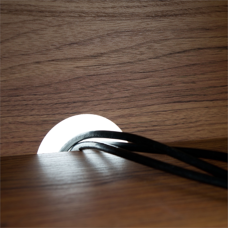 Safavieh Claude Wood 2Door 2Shelf Media Stand in Walnut / Natural