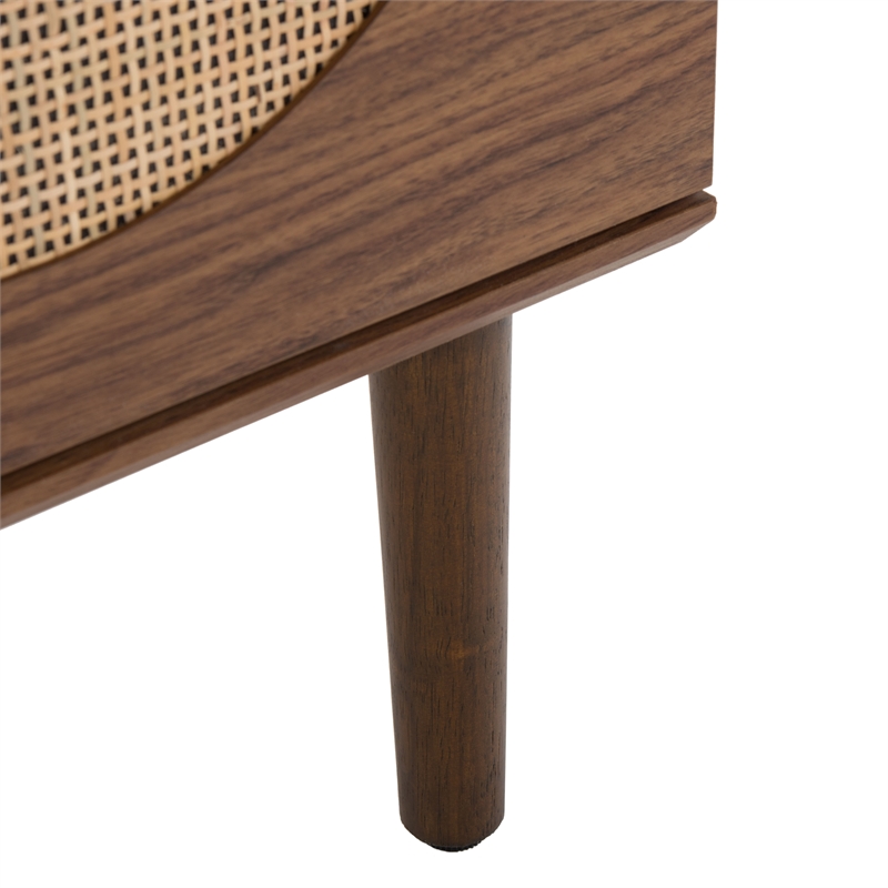 Safavieh Claude Wood 2Door 2Shelf Media Stand in Walnut / Natural