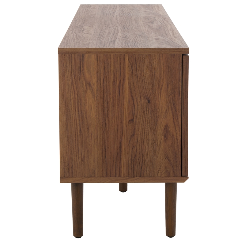 Safavieh Claude Wood 2Door 2Shelf Media Stand in Walnut / Natural