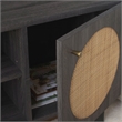 Safavieh Ophelia Wood 2Door 2Shelf Media Stand in Black / Natural