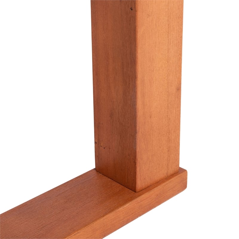 Safavieh Solano Wood Sunlounger in Natural / Gray