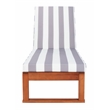 Safavieh Solano Wood Sunlounger in Natural / Gray