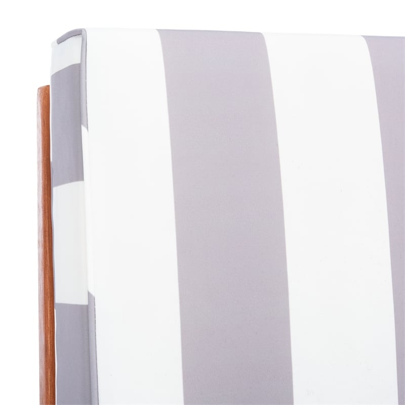 Safavieh Solano Wood Sunlounger in Natural / Gray