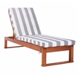 Safavieh Solano Wood Sunlounger in Natural / Gray