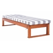 Safavieh Solano Wood Sunlounger in Natural / Gray